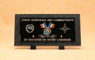 UNC plaque funéraire pour anciens combattants