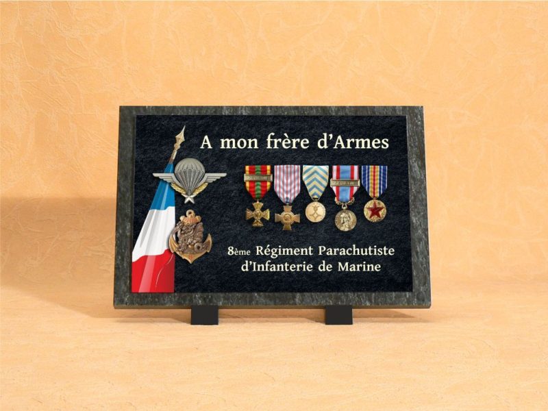 Plaque funéraire ancien combattant – Sérigraphie Wetter – Saint-Louis
