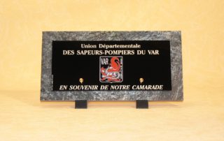 Plaques mortuaires pour sapeurs pompiers