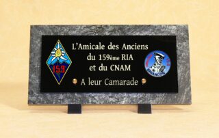 plaques funéraires mortuaires 159ème RIA et du CNAM