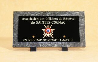 plaques funéraires mortuaires AOR SAINTES COGNAC